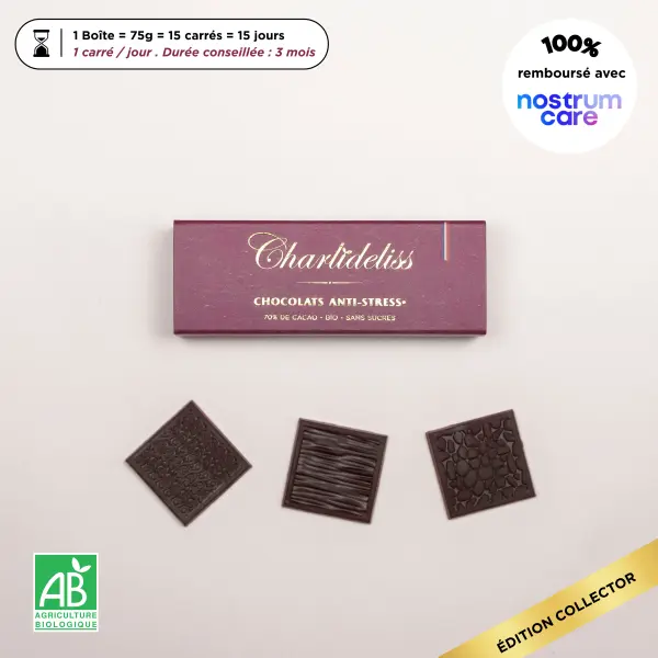 Chocolat Anti-Stress - 15 carrés