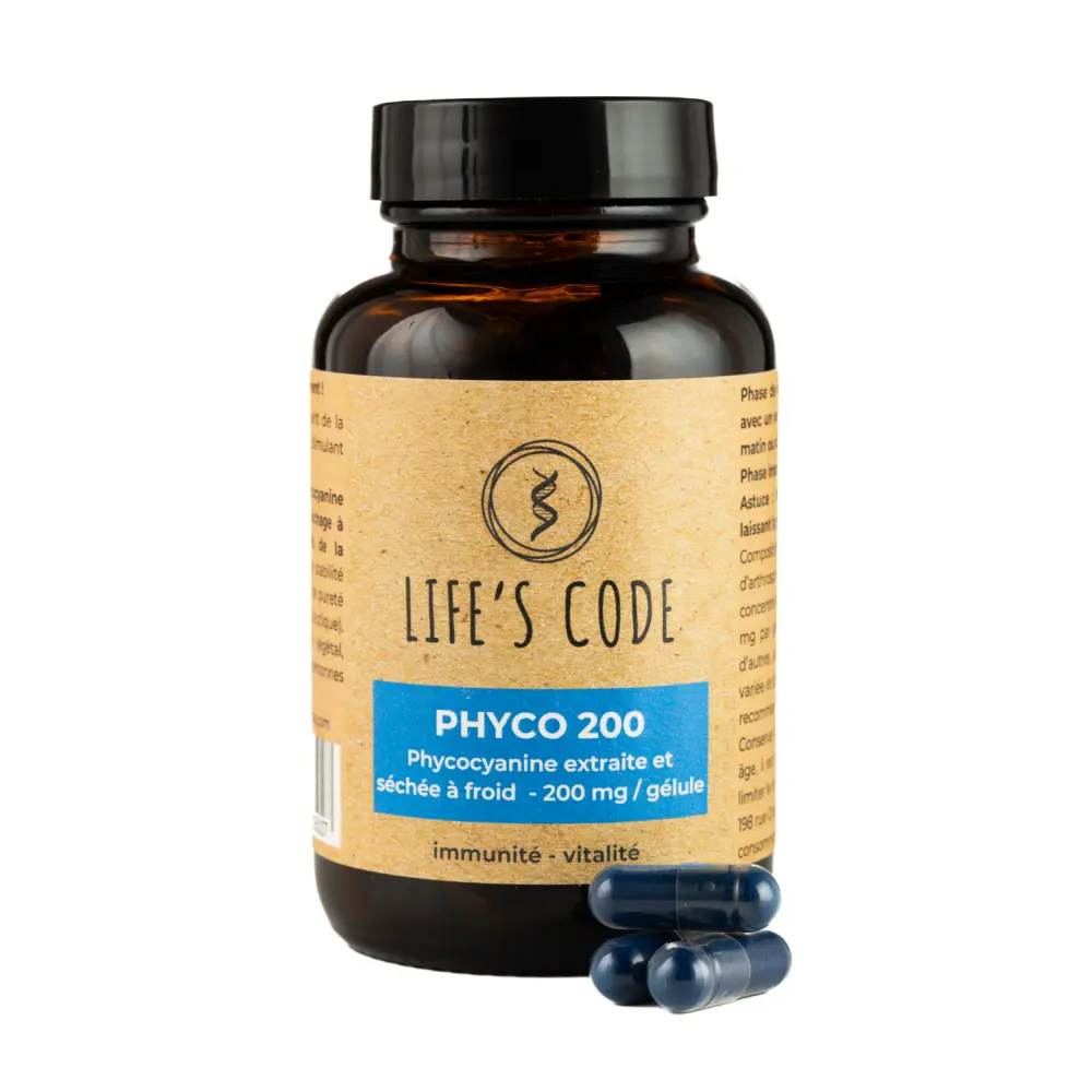PHYCO 200 (3 MOIS) - phycocyanine lyophilisée — LIFE'S CODE