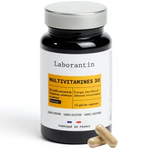 Multivitamines 30 - 30 vitamines, plantes & minéraux - 60gélules