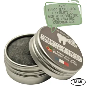Dentifrice solide blancheur Charbon Actif, Magnolia & Iris