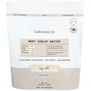 Whey Isolat Native - Vanille - Muscles & Performances - 750g