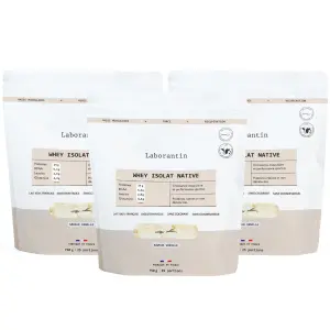 Whey Isolat Native - Vanille - Muscles & Performances - 3 mois