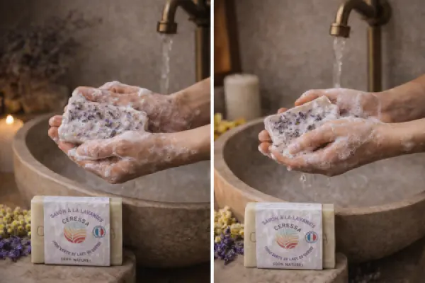 Savon solide Lavande 100 g — fabrication artisanale française