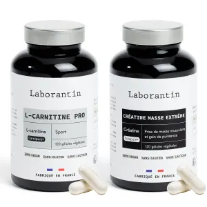 Pack Sport : Créatine Masse Extrême et L-Carnitine Pro