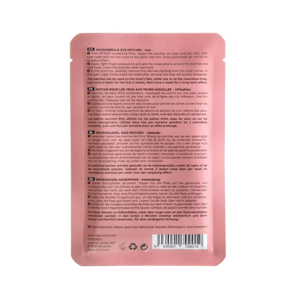 BEAUTICAL Microneedle Eye Patches_packshot back resized