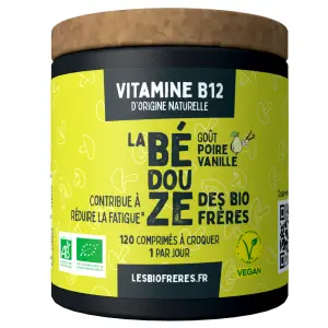 Vitamine B12 Bio - Bédouze Poire-Vanille - 120 Comprimés à croquer