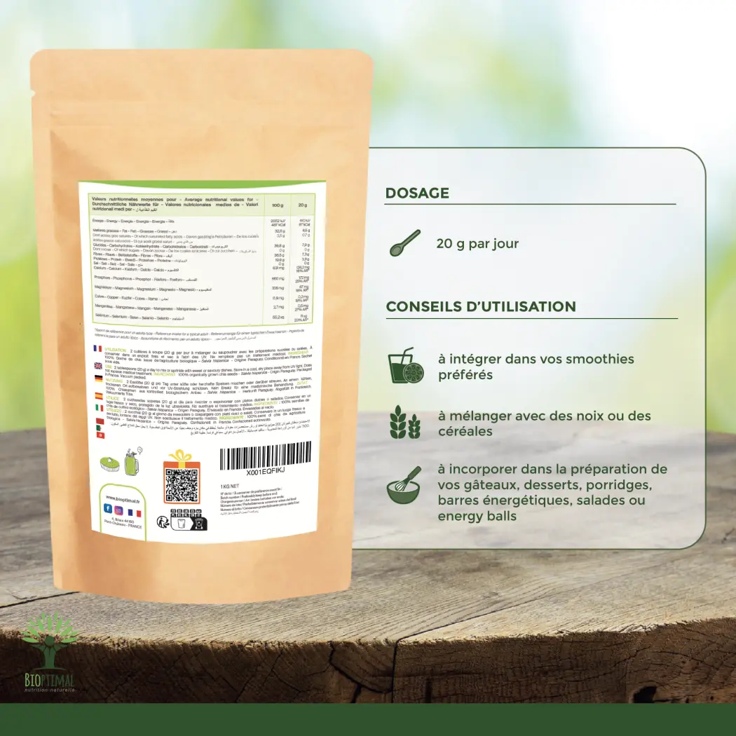 Graines de Chia Bio — BIOPTIMAL