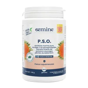 PSO Lécithine marine - Complexe Peaux Squameuses - 180unités