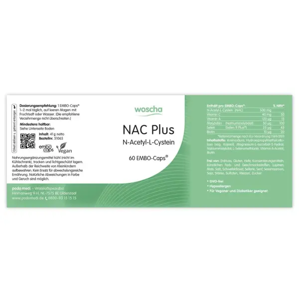 WOSCHA NAC Plus N-Acetyl-L-Cystein