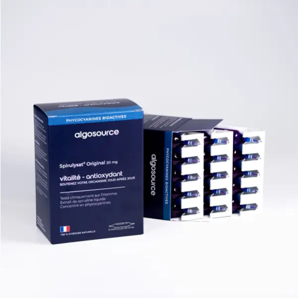 Spirulysat Original 20mg : antioxydant naturel pour soutenir vitalité et bien-être général