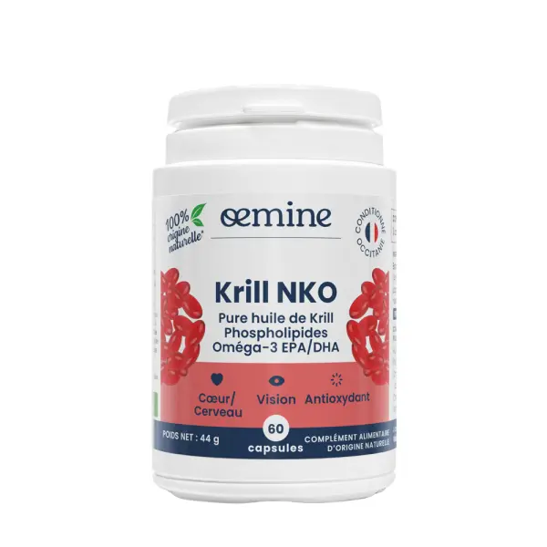 Huile de krill NKO - Capsules Coeur & Vision - 60unités