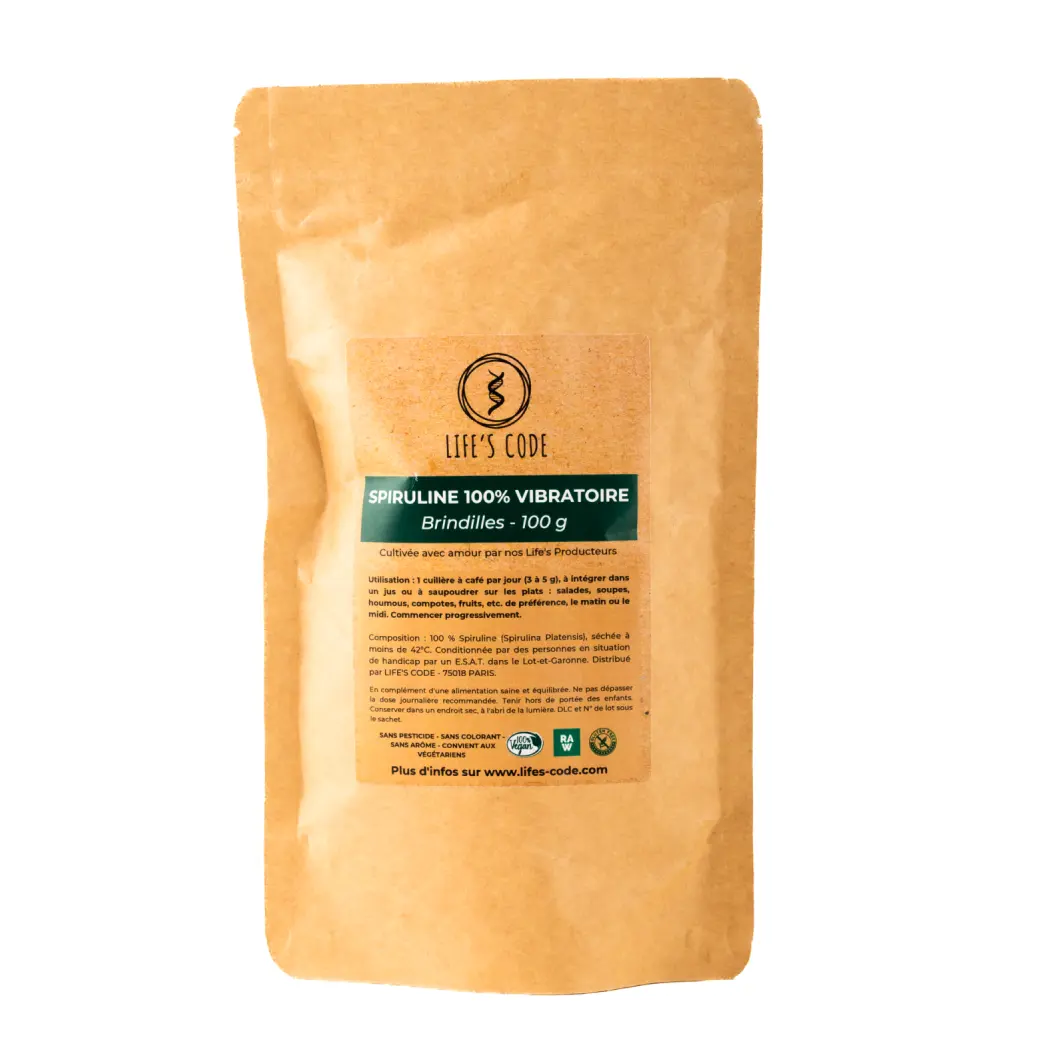 Spiruline Vibratoire brindilles 100g sans MP