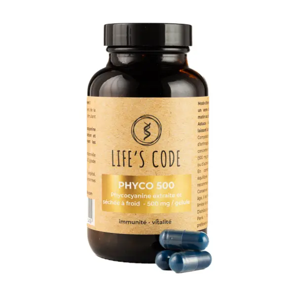 PHYCO 500 -  phycocyanine lyophilisée - 90gélules