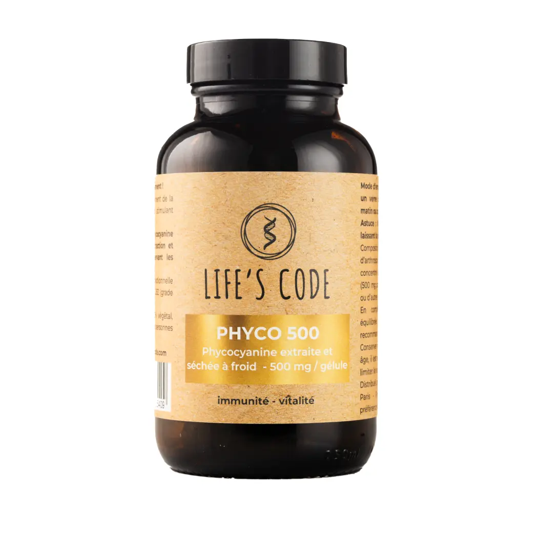 PHYCO 500 (3 MOIS) - phycocyanine lyophilisée — LIFE'S CODE