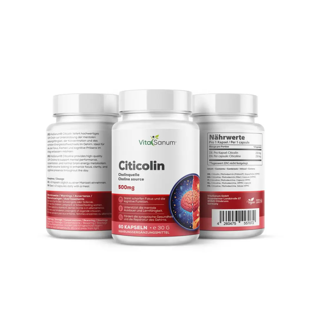 VitaSanum® - Citicoline 500 mg 60 gélules — VitaSanum