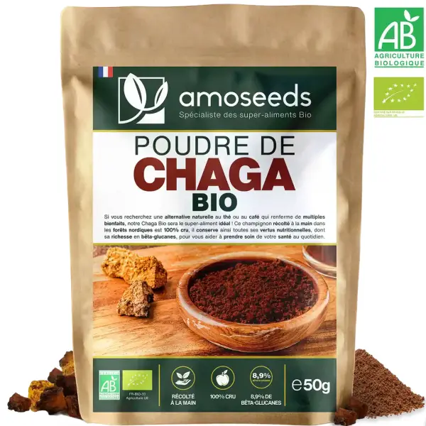 Poudre de chaga bio - 50 g - 50g