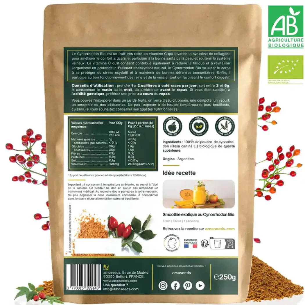 Poudre de Cynorrhodon — Amoseeds