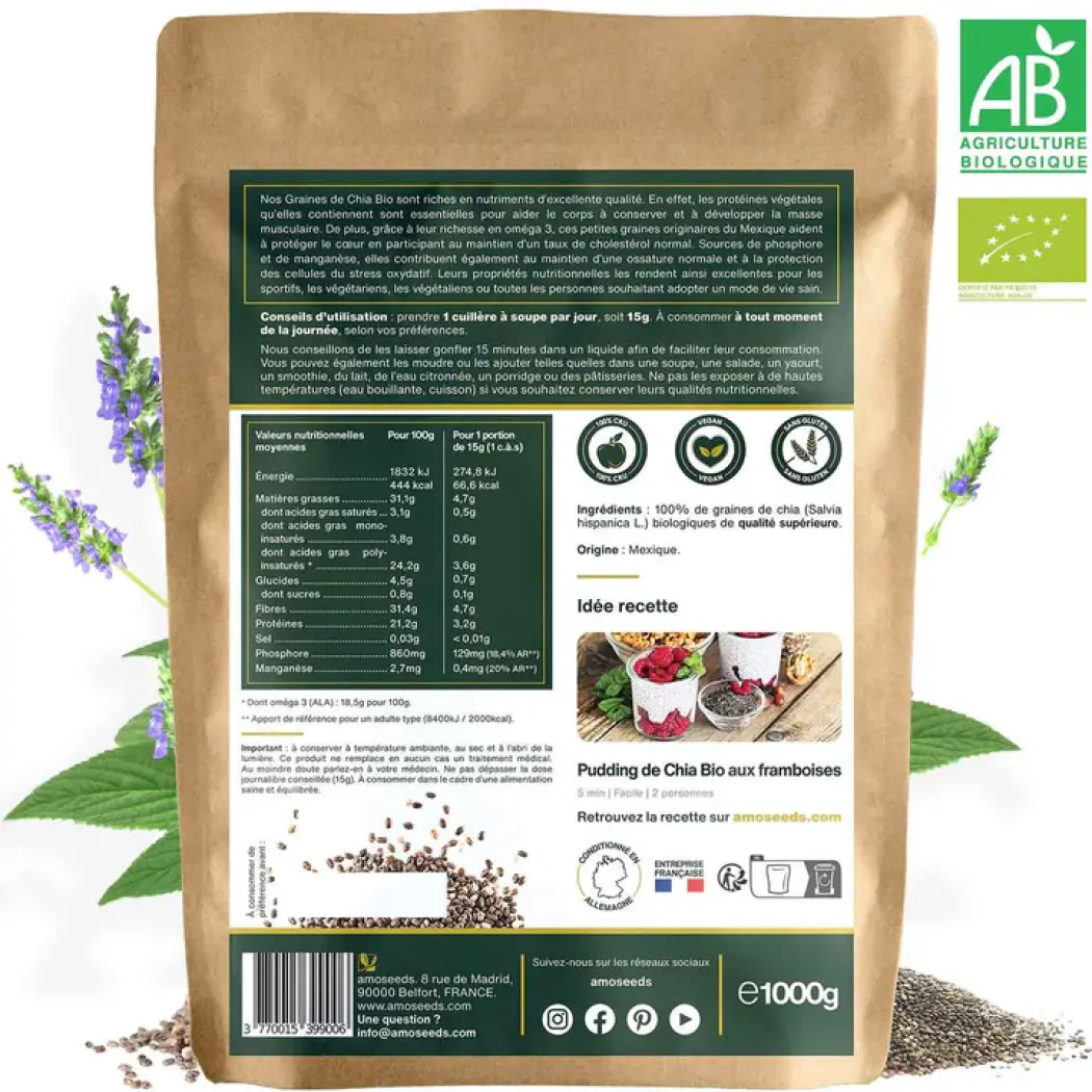 Graines de chia bio — Amoseeds