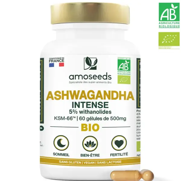 Ashwagandha Bio Intense - KSM-66™ - 60unités