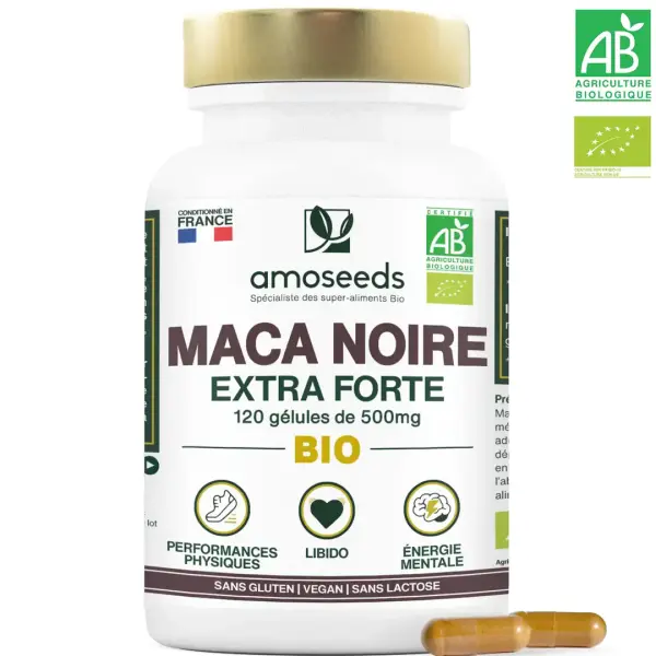 Bio Schwarzer Maca - Hochdosiert