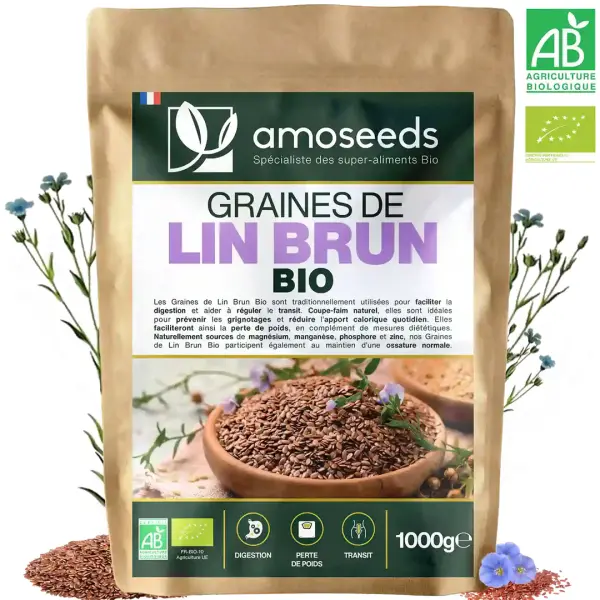 Bio Braune Leinsamen - 1000g