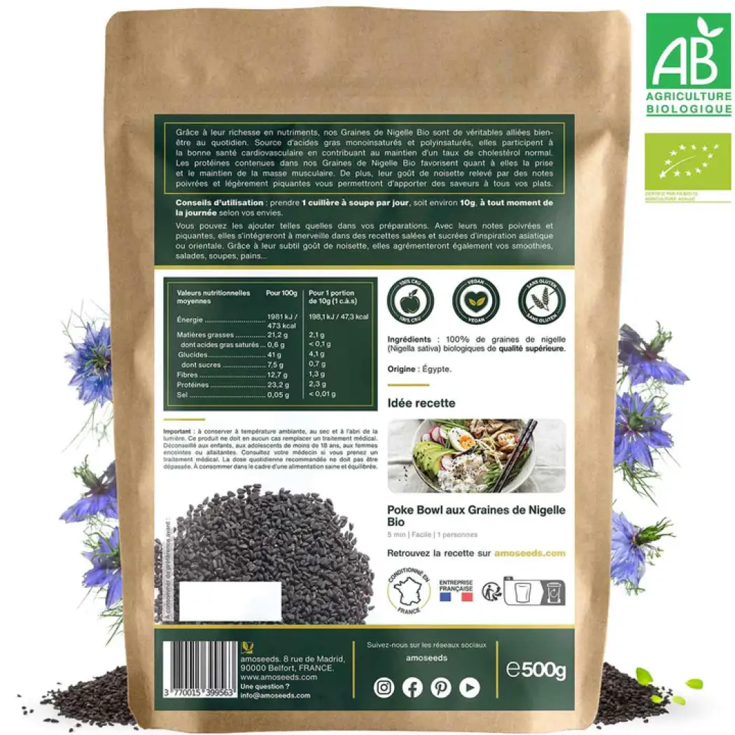 Graines de Nigelle Bio — Amoseeds