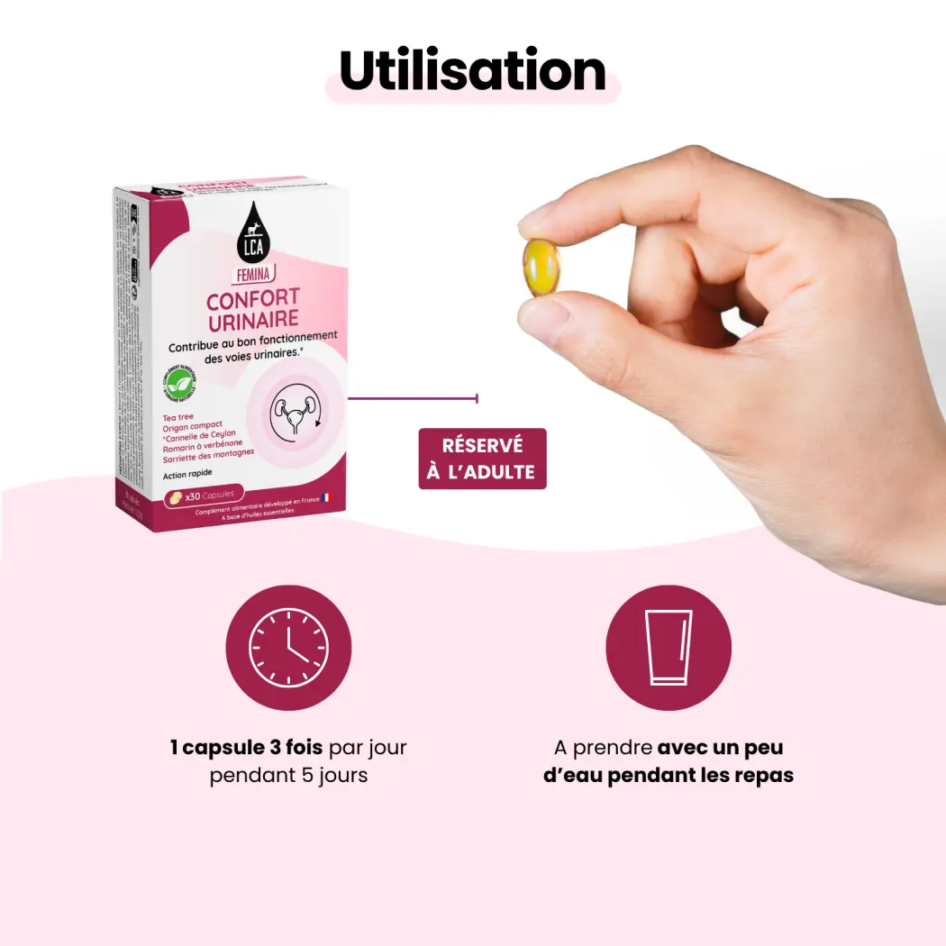 LCA FEMINA - CAPSULES CONFORT URINAIRE — LCA Aroma