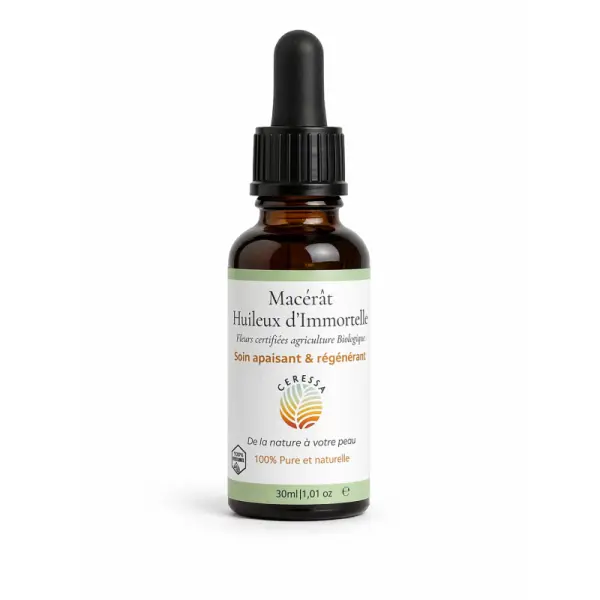 Soin visage nuit régénérant — macérât d’immortelle naturel 30 ml