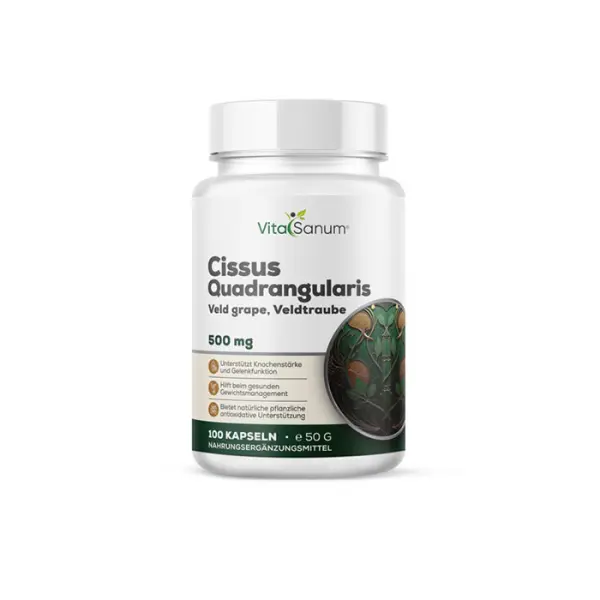 VitaSanum®- Cissus Quadrangularis (Raisin de Veld) 500 mg 100 gélules