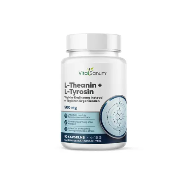VitaSanum®- L-Theanine + L-Tyrosine 500 mg 90 capsules
