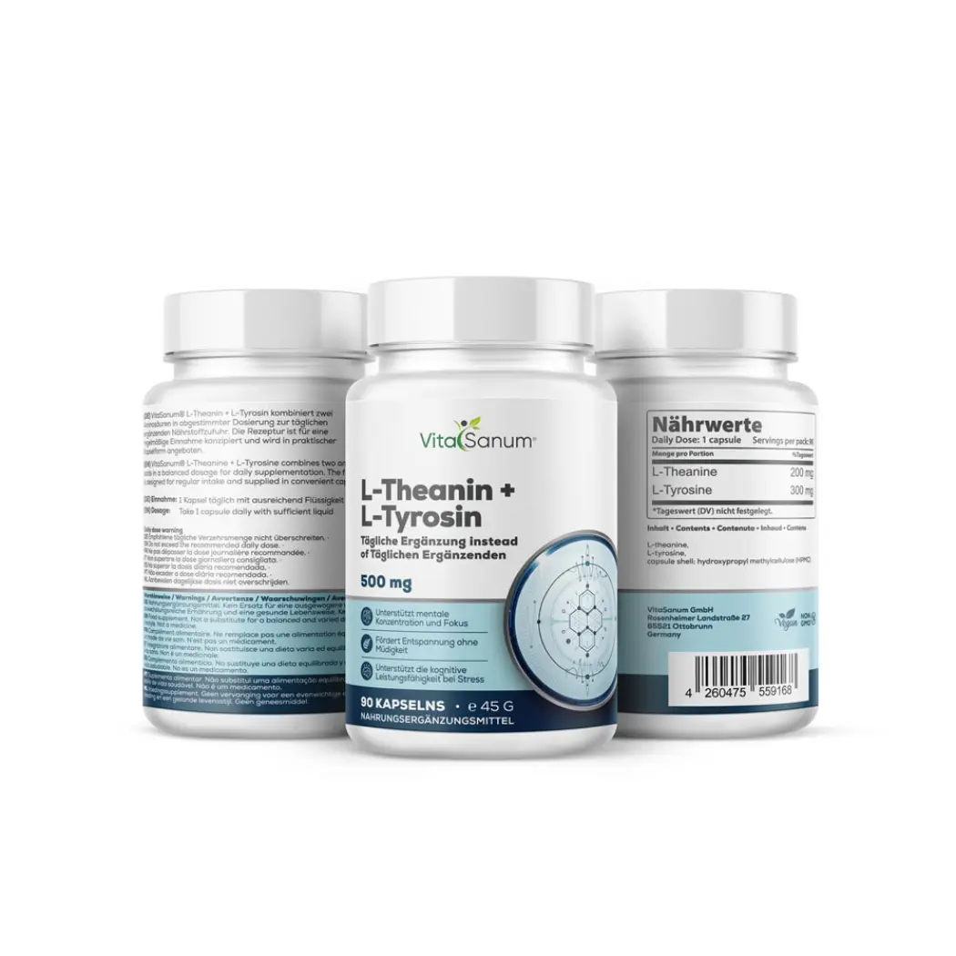 VitaSanum®- L-Theanine + L-Tyrosine 500 mg 90 Kapseln — VitaSanum