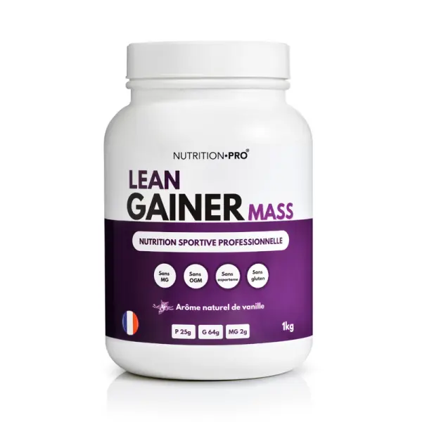 Lean gainer mass Vainilla - Proteínas e hidratos de carbono - 1000g