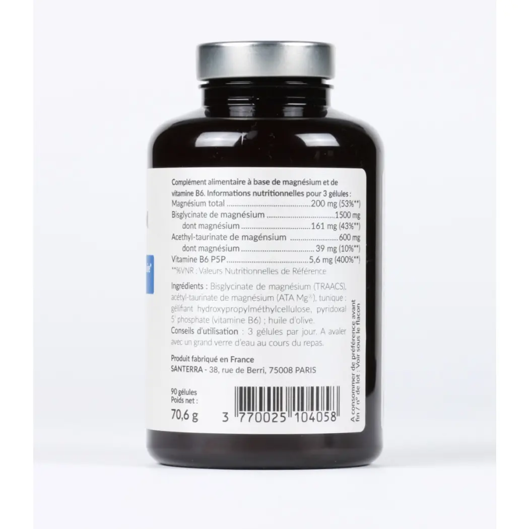 Magnesium_Santerra_Composition_Bisglycintate_ATA Mg_Chélate TRAACS