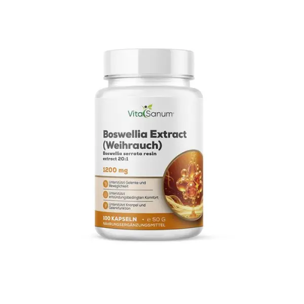 VitaSanum® Extrait de Boswellia (Boswellia serrata) 1200 mg 100 gélules