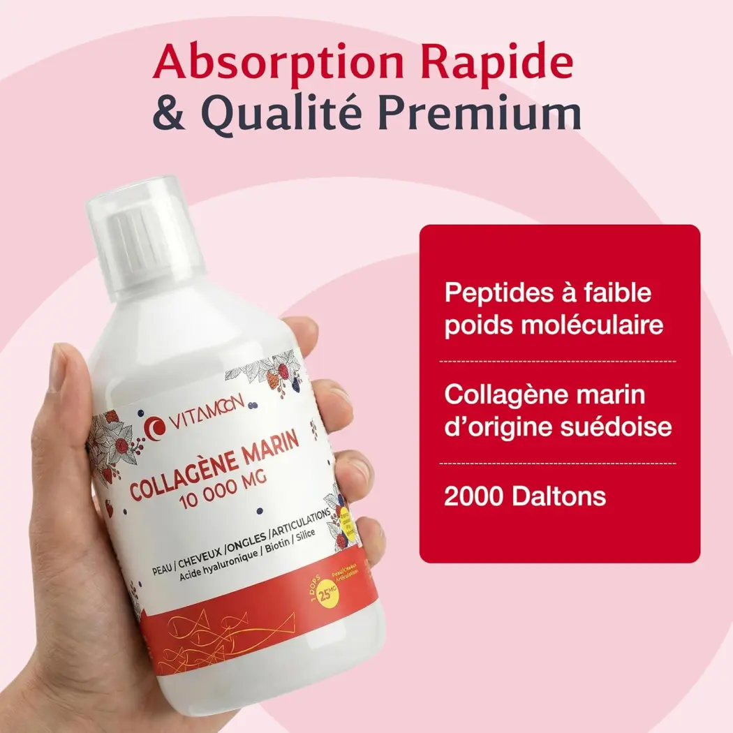 Collagène Marin Liquide - 10000 mg — Vitamoon