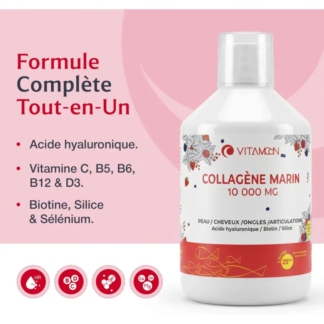 Collagène Marin Liquide - 10000 mg — Vitamoon