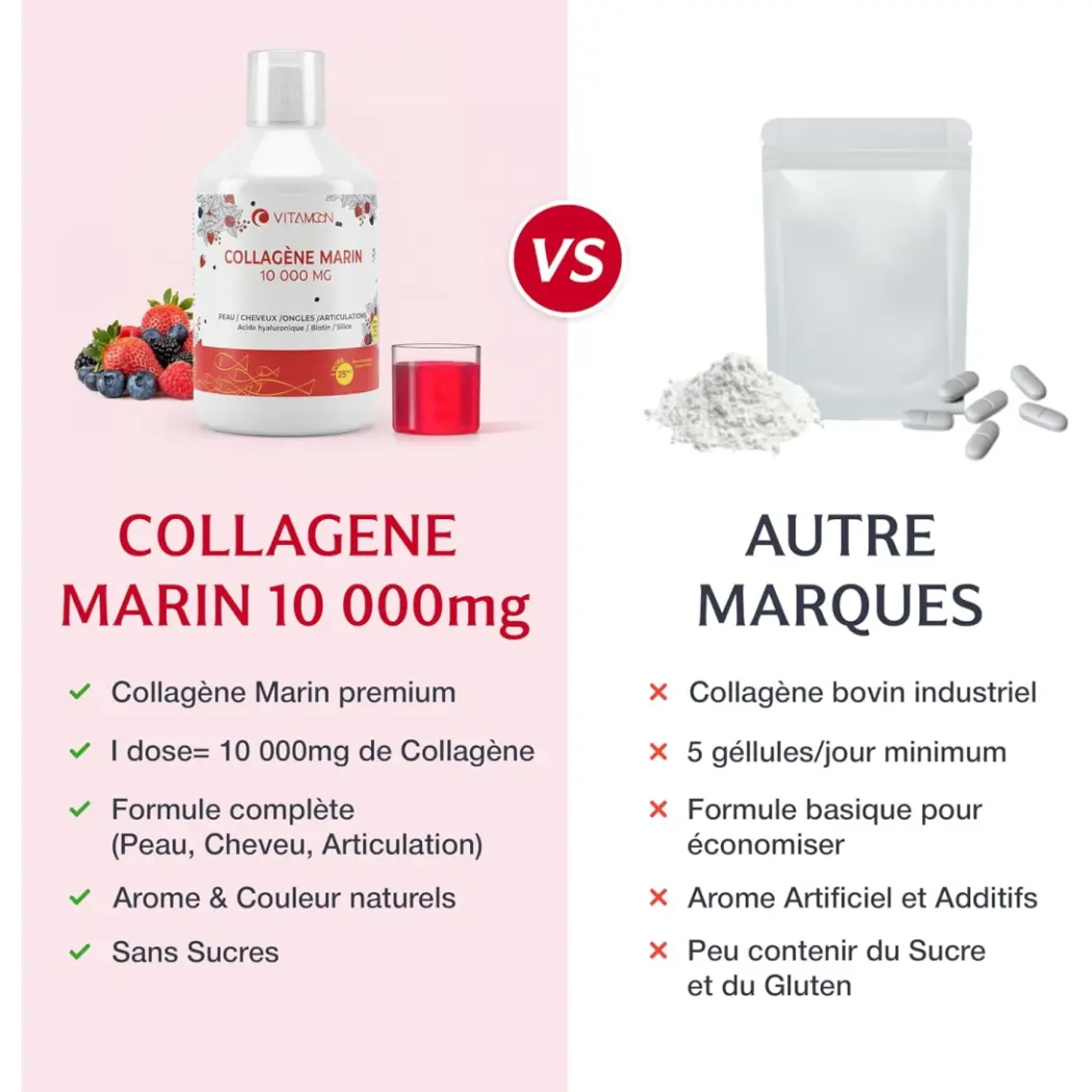 Collagène Marin Liquide - 10000 mg — Vitamoon