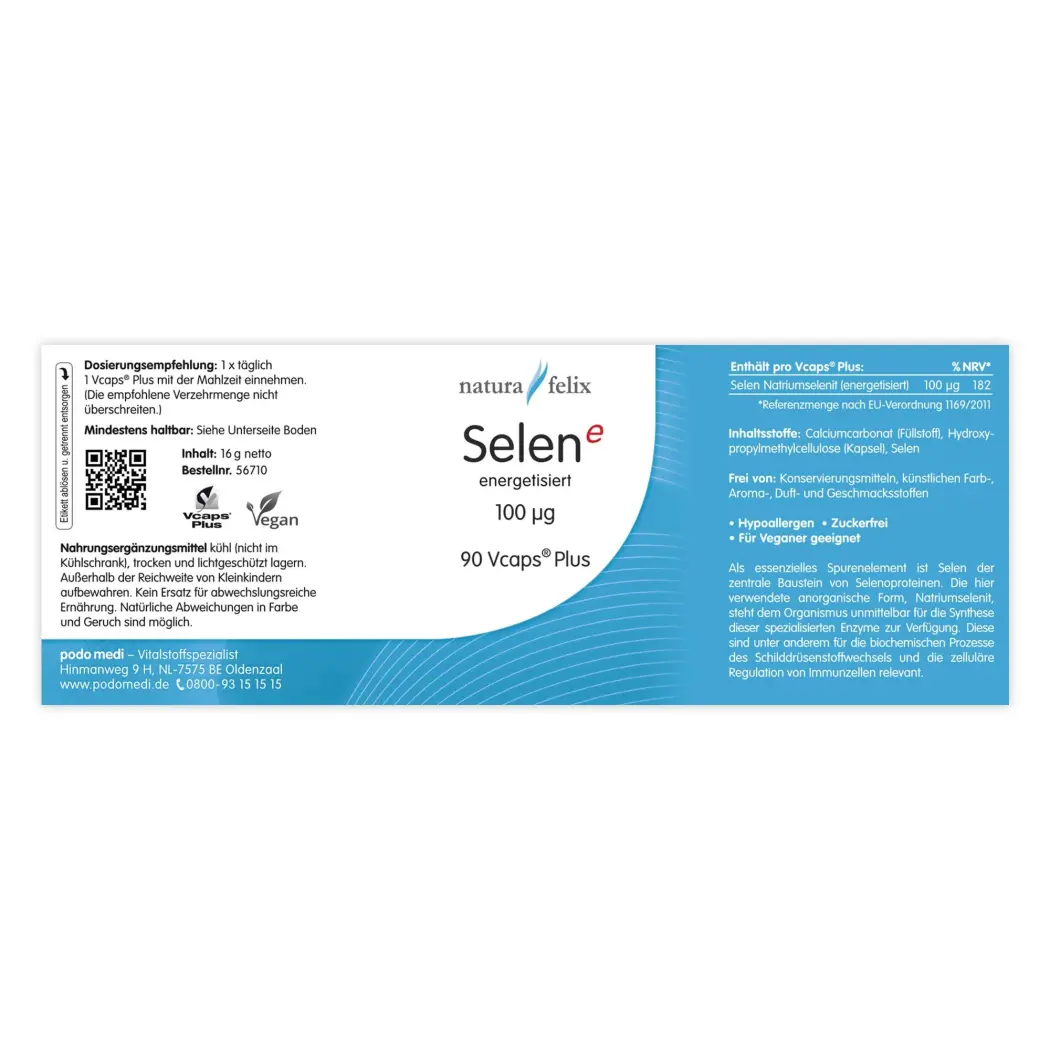 natura felix Sélénium Energétisé 100 µg — woscha