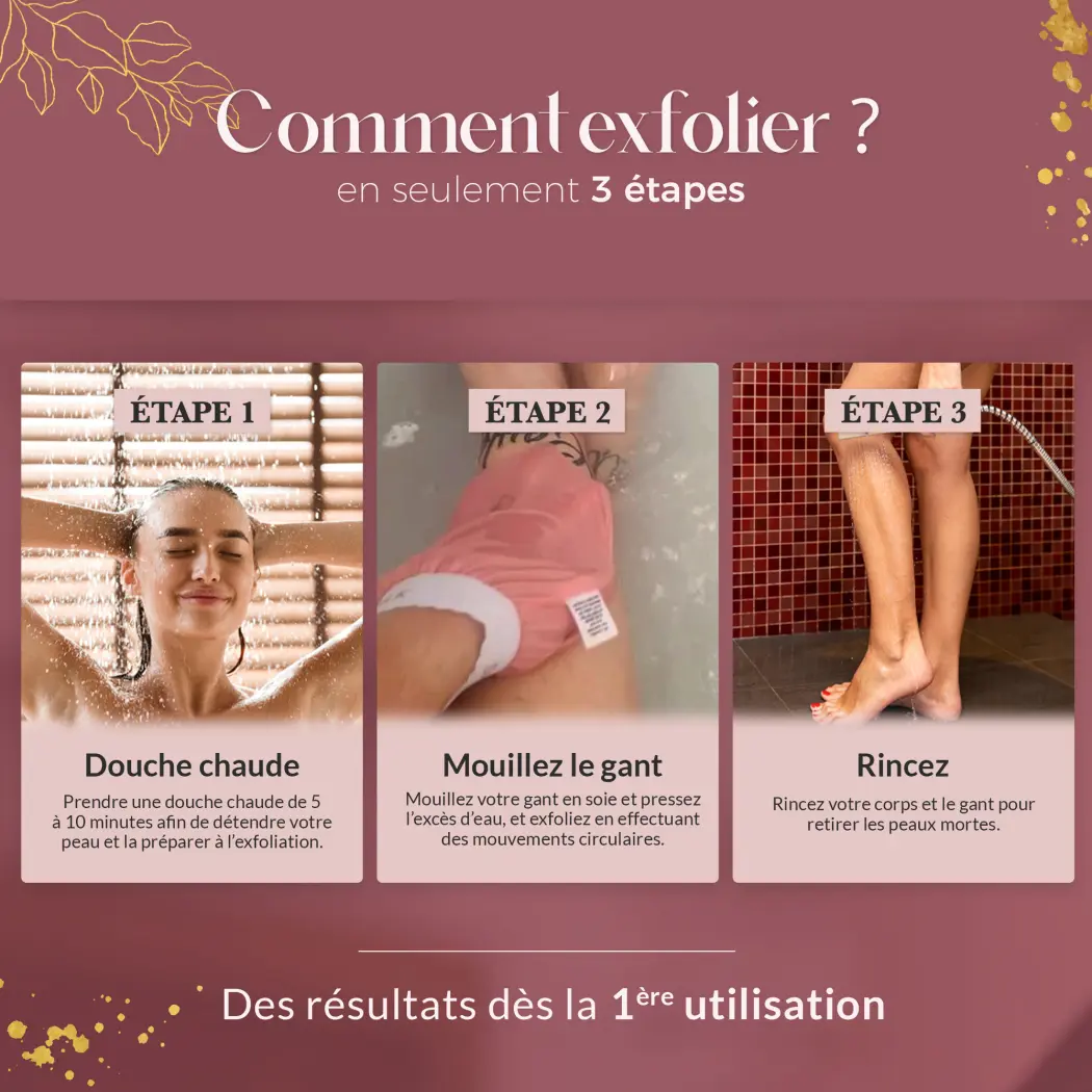 Gant exfoliant en soie — SforSilk
