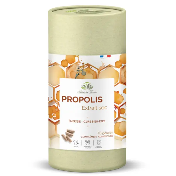 Propolis Extrait Sec – 90 Gélules Végétales 