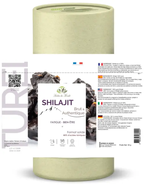 Shilajit Himalaya – Résine 50g - 80% d’Acides Fulviques