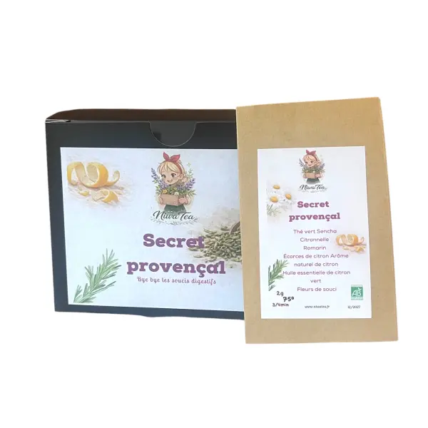 Geheimnis der Provence - Einzeln verpackte Beutel - Grüner Tee Bio