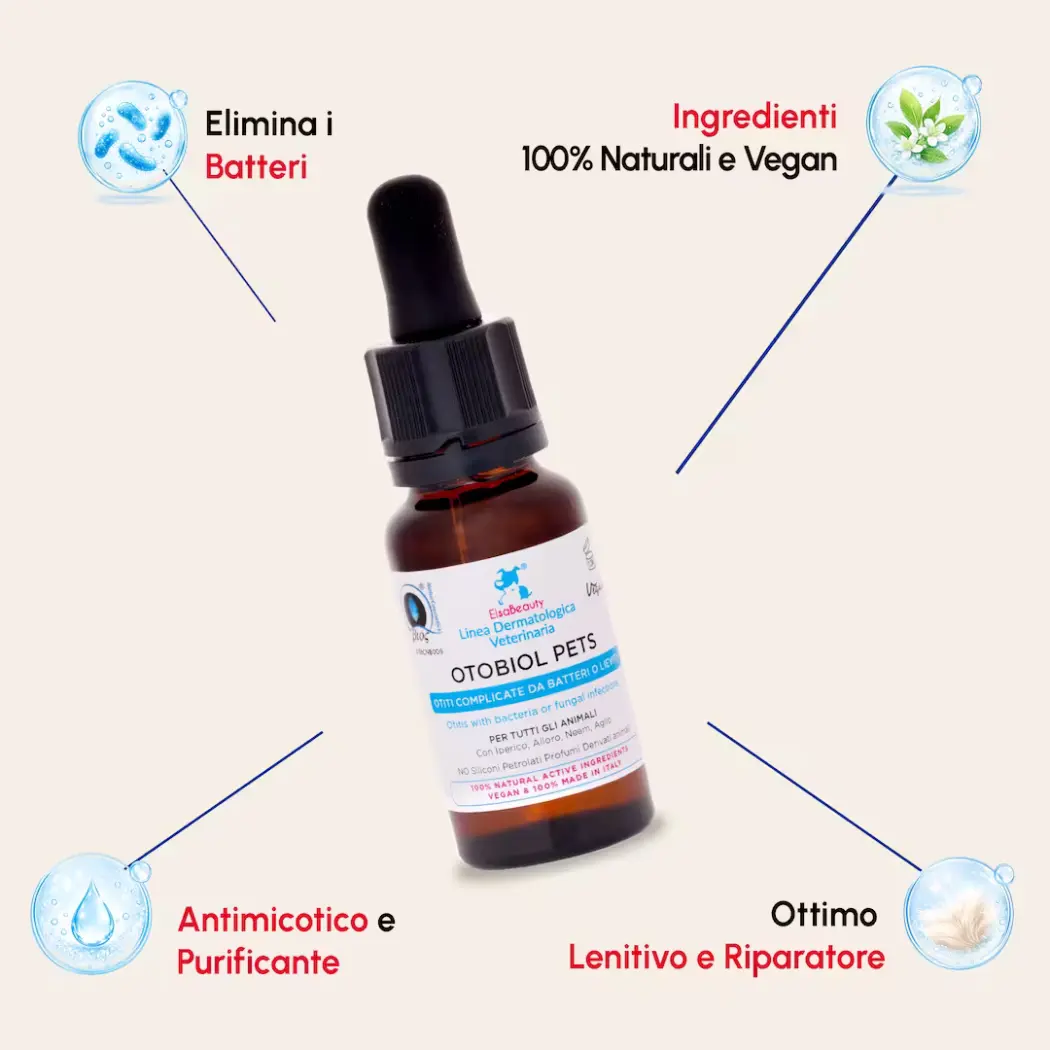 Otobiol Pets - Inflammations Bactériennes - Oreilles Chiens & Chats — ElsaBeauty