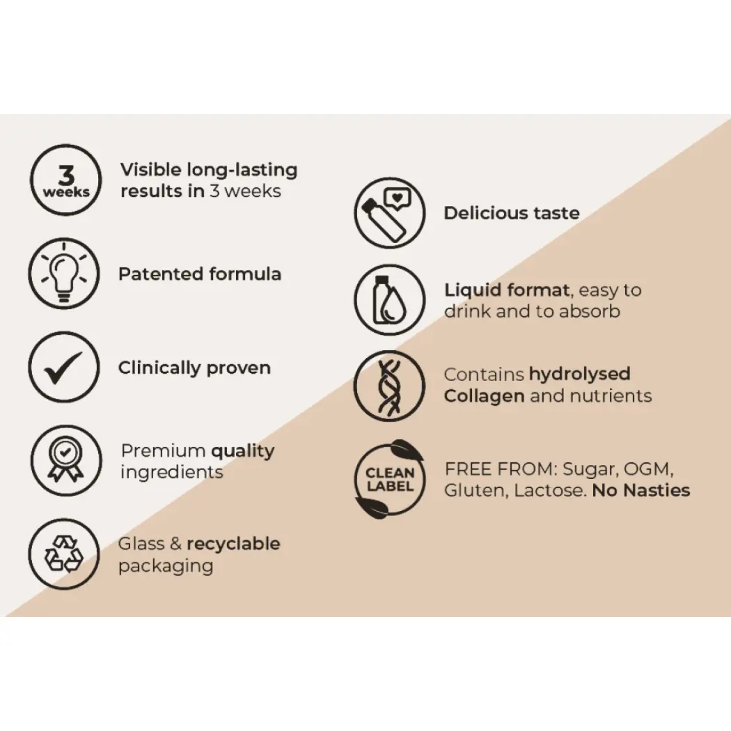 Gold Collagen Hairlift - Collagène, Kératine, Biotine - 18 ingrédients actifs — Gold Collagen