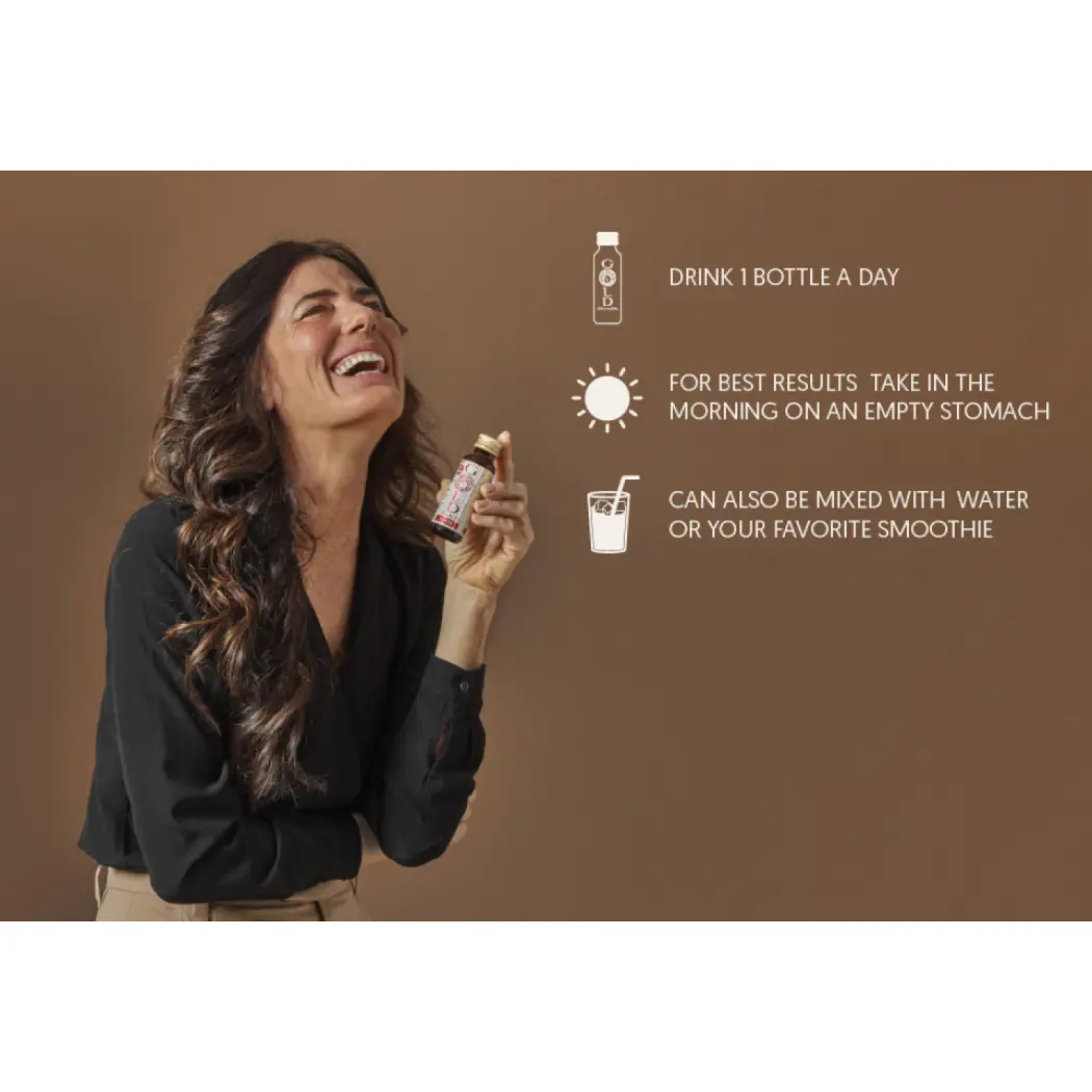 Gold Collagen Forte - 5.000 mg Collagène, Acide Hyaluronic, Vitamine C - 20 ingrédients actifs - Notre bestseller — Gold Collagen