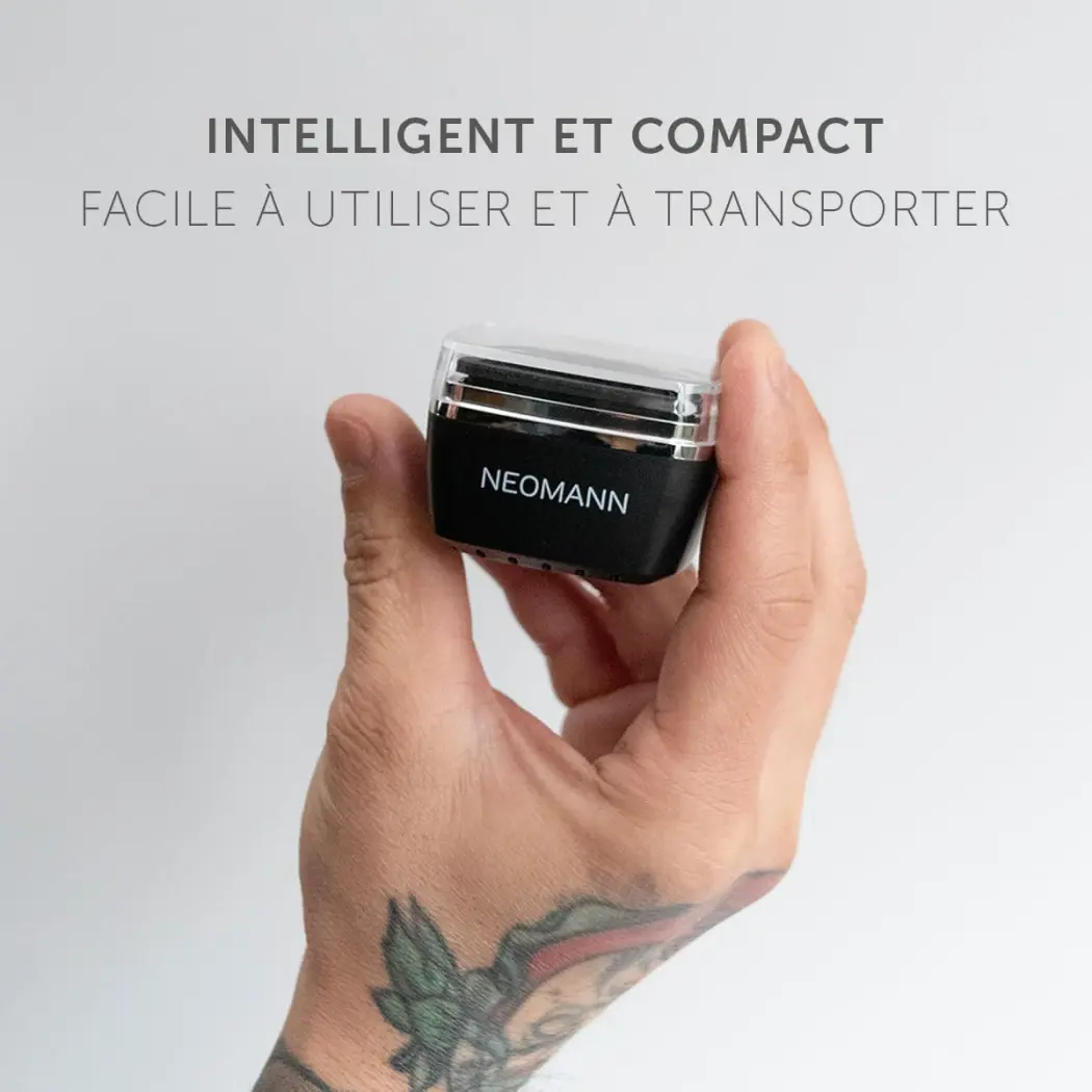 NEOMANN Waxer Mini épilation nasale à la cire - Sans douleur - Chauffe-cire USB-C - Perles de cire de 100 g - Applicateurs, capuchons de protection et sac — NEOMANN