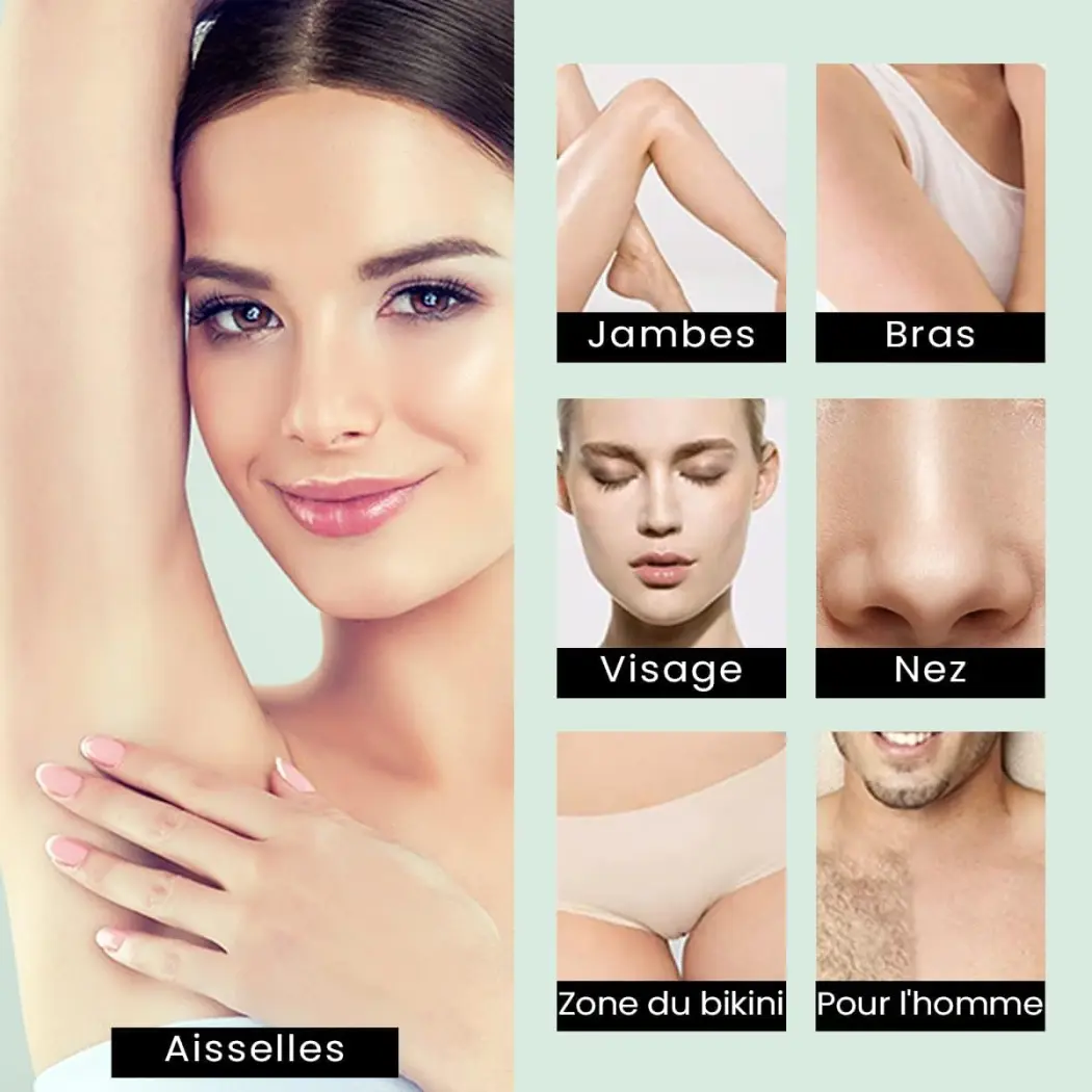 NEOMANN Waxer II Appareil Chauffe Cire Epilation - Epilateur Cire traité au Téflon avec Perles de 300 g, 20 Bâtonnets, pour Ton Corps - Machine Cire Chaude... — NEOMANN