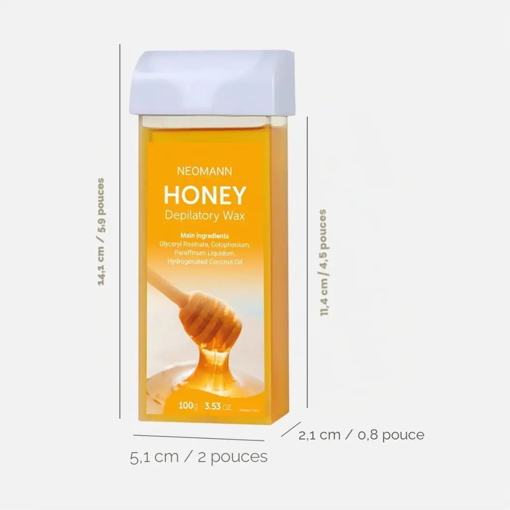 NEOMANN Honey Wax Refills - Recharges de Cire Roll-On au Miel (Lot de 4 x 100g) — NEOMANN