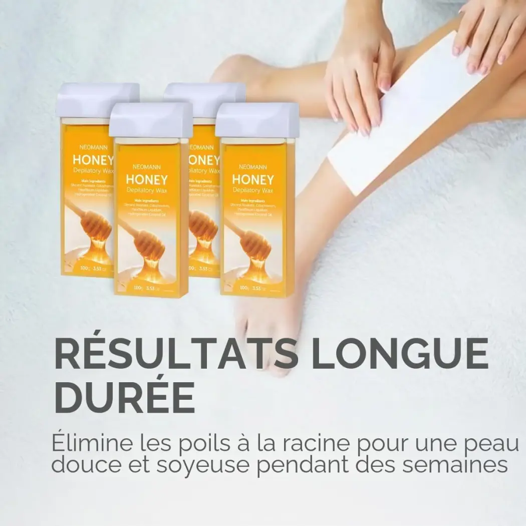 NEOMANN Honey Wax Refills - Recharges de Cire Roll-On au Miel (Lot de 4 x 100g) — NEOMANN