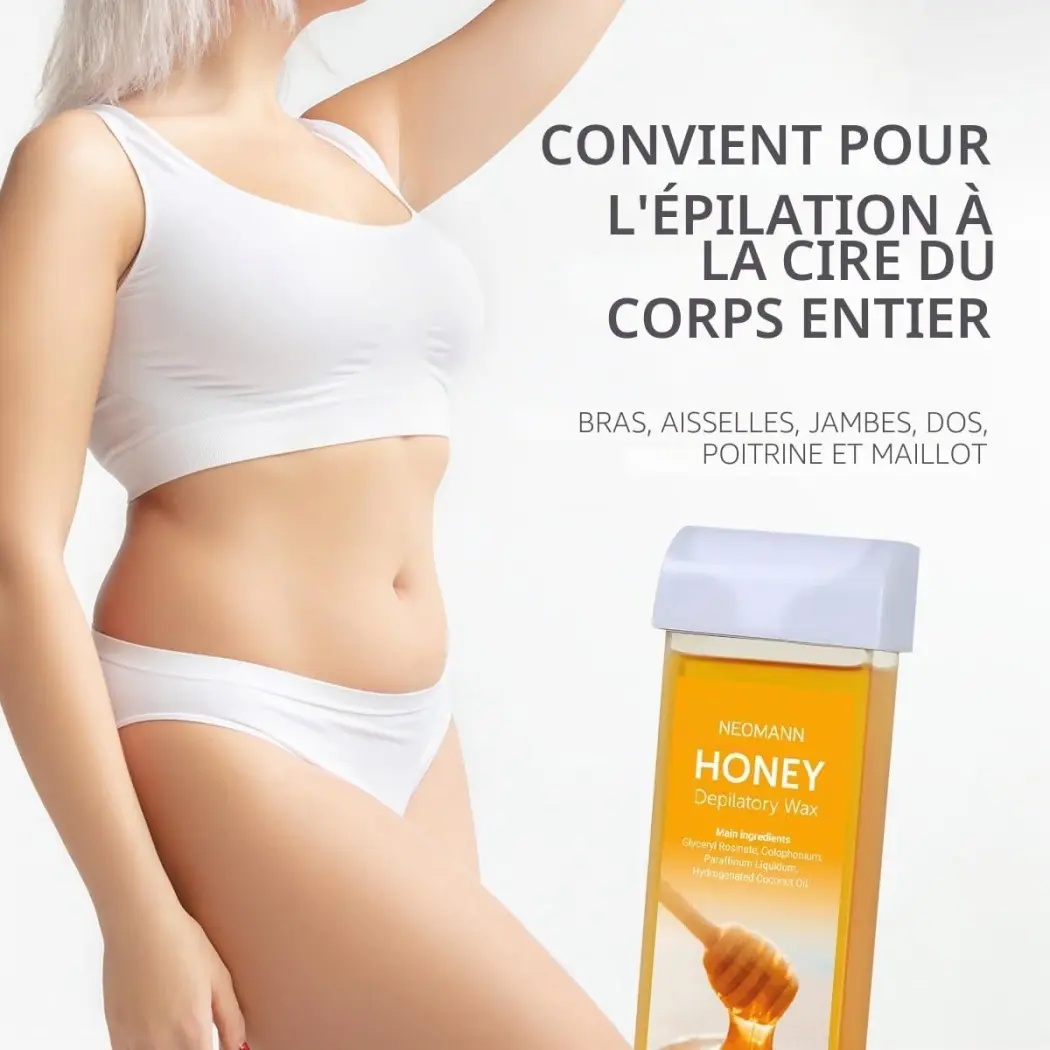 NEOMANN Honey Wax Refills - Recharges de Cire Roll-On au Miel (Lot de 4 x 100g) — NEOMANN